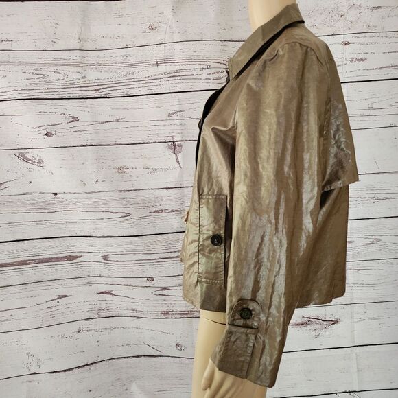 Premise Brown Linen Blend Jacket L / XL NWT - Picture 3 of 8